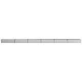 Raised Garden Bed Silver 600 x 40 x 24 cm galvanized 8006379