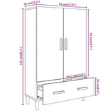 Highboard Sonoma Oak 70x31x115 cm Engineered Wood 812531