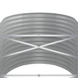 Garden Raised Bed Galvanised Steel 440x80x68 cm Anthracite 318971