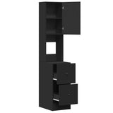 Kitchen Cabinet Black 35x50x180 cm Engineered Wood 840759