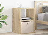 Bedside Table with Drawer 2 pcs Sonoma Oak 35 x 32 x 68.5 cm 8000633