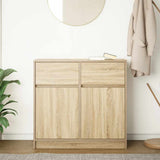 Sideboard with Drawer Sonoma Oak 80x34x76 cm Engineered Wood 861537
