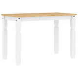 5 Piece Dining Set PANAMA White Solid Wood Pine 3345199