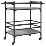 Kitchen Trolley Grey Sonoma 82x40x78.5 cm Engineered Wood 842364