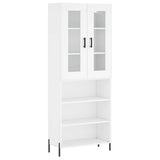 Highboard White 69.5x34x180 cm Engineered Wood 3198729