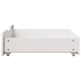 Under-Bed Drawers 2 pcs White 75x55x17 cm Solid Wood Pine 850933