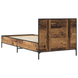 Bed Frame with Headboard Old Wood 80 x 200 cm Engineered Wood 8009109