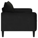 XXL Armchair Black Velvet 42043561