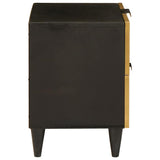 Bedside Cabinet with Drawer Black and Gold 40 x 33.5 x 46 cm 4017826