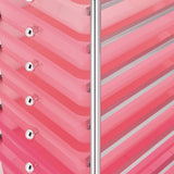 10-Drawer Mobile Storage Trolley Ombre Pink Plastic 320404