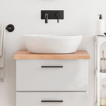 Bathroom Countertop Light Brown 60x50x cm Treated Solid Wood 3156108