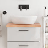Bathroom Countertop Light Brown 60x50x cm Treated Solid Wood 3156108