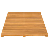 Bath Mat Plain Brown 100 x 55 cm Solid Acacia Wood 42025257