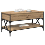Coffee Table Artisan Oak 100 x 50 x 50 cm Engineered Wood 883042