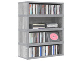 CD Storage Rack 4 pcs Grey Sonoma 40 x 17 x 17 cm 8012723
