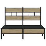 Bed Frame without Mattress Sonoma Oak 120x190 cm Small Double Engineered Wood 4017251