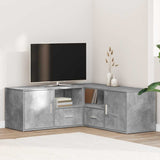 Corner Cabinet Concrete Grey 200x40x45 cm Engineered Wood 3307831