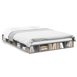 Bed Frame without Mattress Grey Sonoma 150x200 cm King Size 3280473
