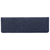 Stair Mats 15 pcs 65x21x4 cm Dark Grey and Blue Rectangular Edge 326195