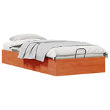 Ottoman Bed Frame with Storage Wax Brown 100 x 200 cm 3418773