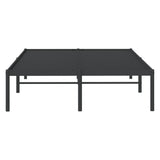 Metal Bed Frame without Mattress Black 120x200cm 350844