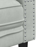 Living Room Couch 3 pcs Light Grey 194 x 74.5 x 70.5 cm Velvet 3385867