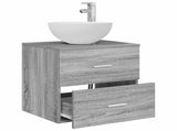 Wall-Mounted Sink Vanity Grey Sonoma 49.5 x 41 x 64.5 cm 890267