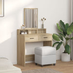 ZNTS Dressing Table with Drawers in Sonoma Oak - 79x41x140 cm 865138