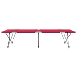 Folding Camping Bed Folding Red 62 x 194 x 42 cm Oxford fabric 42003118
