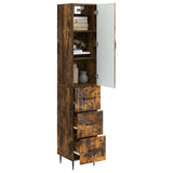 Cabinet Set 2 pcs Smoked Oak 33 x 34.5 x 90 cm Engineered Wood 3416651