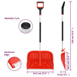 Snow Shovel Red 136 cm Aluminium 93709