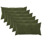 Cushion with Pillow HEERLEN 6 pcs Green Microfiber Fleece 925410