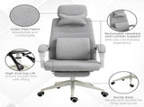 Office Chair, Ergonomic Desk Chair, High Back Fabric Work Chair with 160&deg Reclining Backrest, T3398P328209