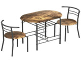 Three-Piece Compact Dining Set - Rustic Brown T3398P423521