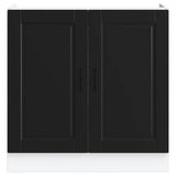Sink Base Cabinet "Porto" Black 80x46x81.5 cm Engineered Wood 853928