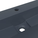 Wash Basin 60x38x11 cm Mineral Cast/Marble Cast Anthracite 155985