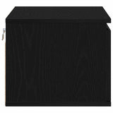 Wall-mounted Bedside Cabinet 2 pcs Black Oak 50 x 36 x 30 cm 863083