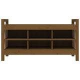 Hall Bench Honey Brown 110x40x60 cm Solid Wood Pine 821792