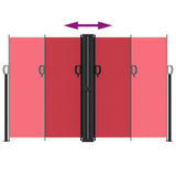 Retractable Side Awning Red 160x600 cm 4004627