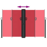 Retractable Side Awning Red 160x1200 cm 4004822