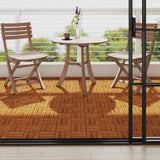 10 pcs Acacia Decking Tiles 30 x 30 cm 41585