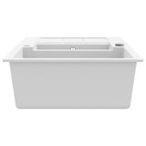144859 Granite Kitchen Sink Double Basins White