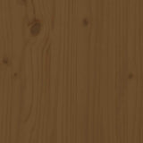 Bed Headboard Honey Brown 206x4x100 cm Solid Wood Pine 817863