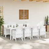 Garden Dining Set 9 pcs Light Grey Polt rattan 3378747