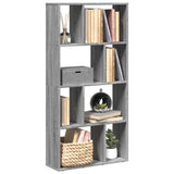 Bookcase Grey Sonoma 60x20x120.5 cm Engineered Wood 858152