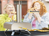 Outdoor Pizza Oven, Portable Wood Pellet Pizza Oven with Pizza Stone and Peel, Foldable Legs, T3398P328442