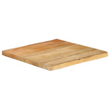 Table Top 60x60x2.5 cm Live Edge Solid Wood Mango 370714