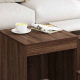 Nesting Tables 3 pcs Brown Oak Engineered Wood 815227