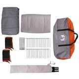 Family Tent Grey and Orange 610 x 610 x 210 cm 42017474