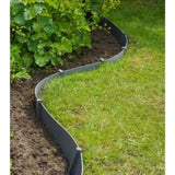 ZNTS Nature Garden Border Edging 15cmx40m 3mm Grey 442631